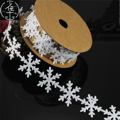 Sewing Craft felt Lace Trim Embellishment White snowflake ch