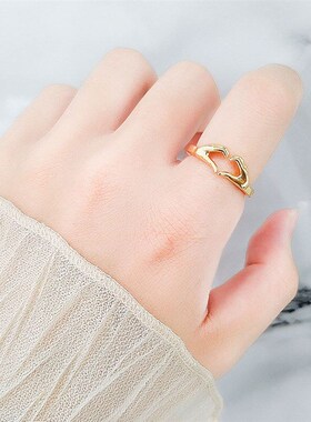 Romantic HeartShaped Rings Couple Rings Gift for Girlfriend