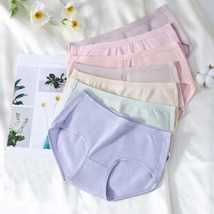 Panties Womens Breathable Underwear 7Pcs Seamless Cotton