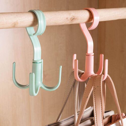 Four-claw multifunctional rotating hook, convenient for orga