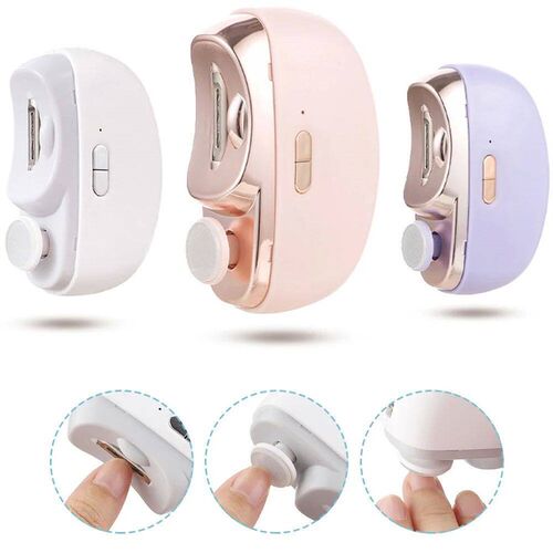 2 In 1 Electric Nail Clippers Manicure Anti-Splash Nail Trim