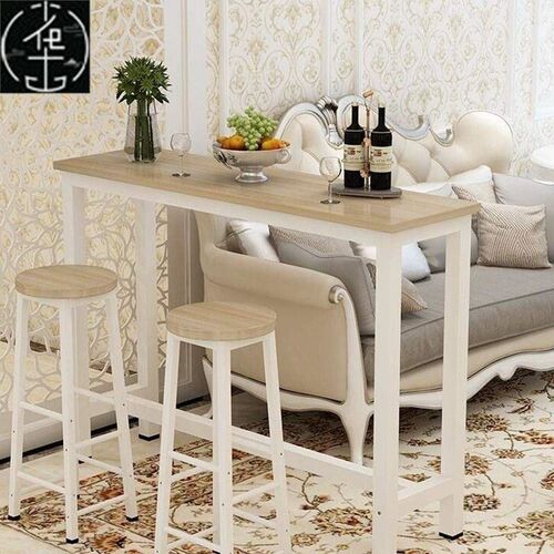 simple bar table, home wall, small bar, high feet, long narr