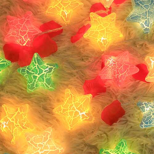 LEDsmall colored lights flashing lights string lig Christmas