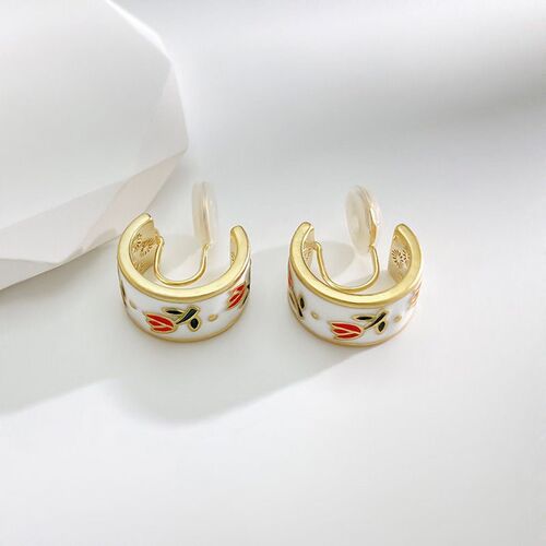 Tulip flower mosquito-repellent incense plate ear clip women