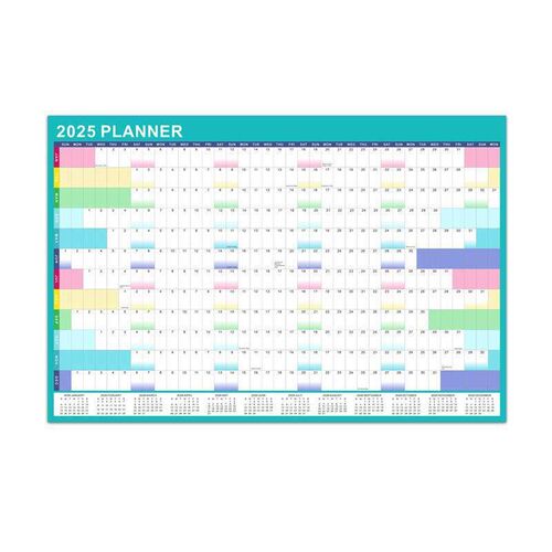 2025 Annual English Planner Wall Calendar Morandi Color Graf