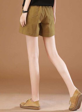 Elastic waist casual working shorts for women, summer new st