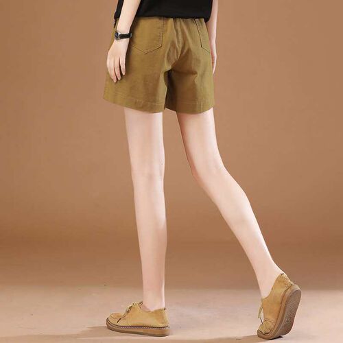 Elastic waist casual working shorts for women, summer new st