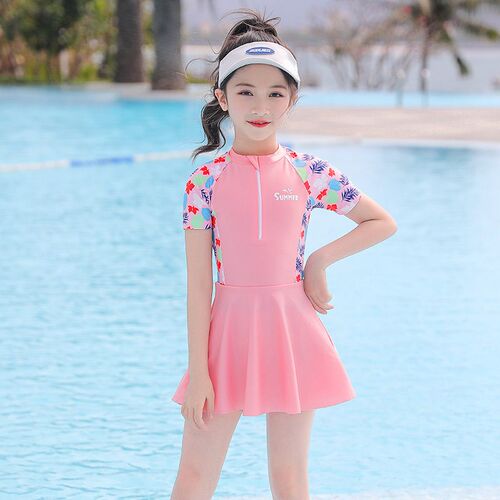 Two Piece Teen Swimwear For Girls Plus Size Swimsuit Kids Ch