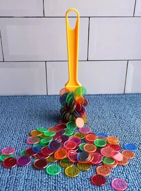 Montessori Magnetic Wands and Bingo Chips Games Color Counti