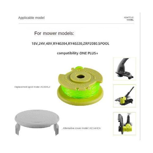 4 Packs for Ryobi RYOBI Mower Accessories Spool