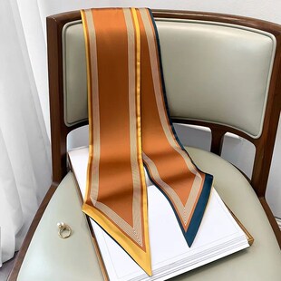 Long Scarf Silk Lady Bag Neck Tie Scarves Hairband Skinny
