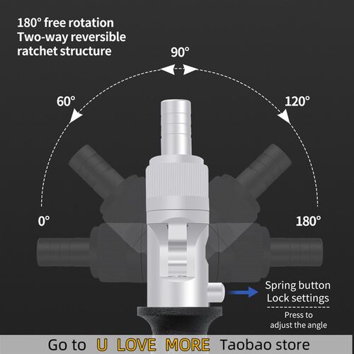 Multi-angle Adjustable Ratchet Screwdriver S2 Material Water
