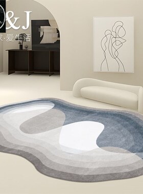 Living room rug shaped sofa bedroom floor mat carpet 地毯