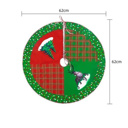 62CM Cartoon Christmas ree Skirt Crafts ree Surround Base Se