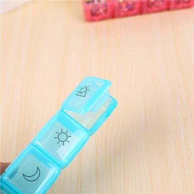 1PCS 4 Row 28 Squares Pillbox Storage Box for Pills Portable