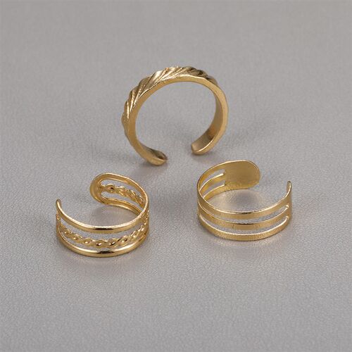 Beach gold three-layer foot ring沙滩金三层脚环时尚气质个性