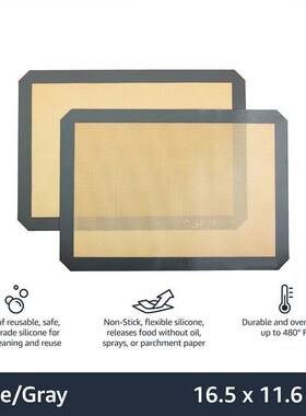 Silicone Baking Mat Oven Cookies Bread Half Sheet Liners
