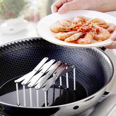 Pot Lid Rack Pan Lid Organizer Retractable Foldable Stainles