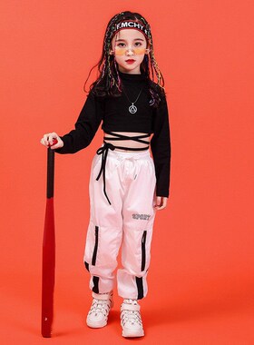 Girl Clothes Summer Chidren Hip Hop Clothing Cotton Black Lo