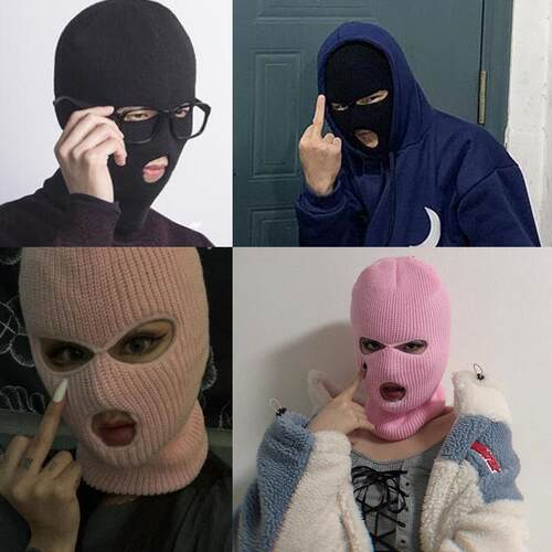 Army Tactical Mask 3 Hole Full Face Mask Ski Mask Winter Cap