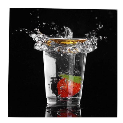 25/50Pcs Golden Plastic Cup 300ml Disposable Cup Wine Glass
