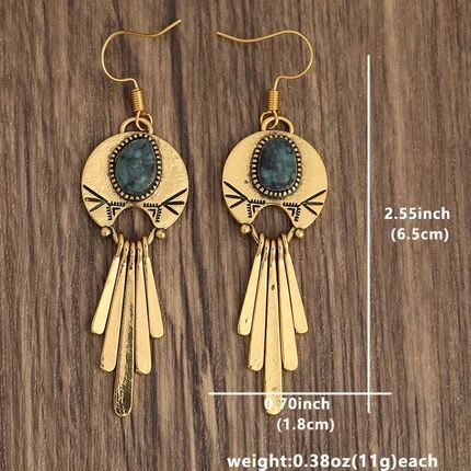 Retro Bohemian New Imitation Turquoise Inspired Elegant Tass
