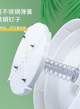 Manual ice crusher hand-cranked smoothie machine ice shaver