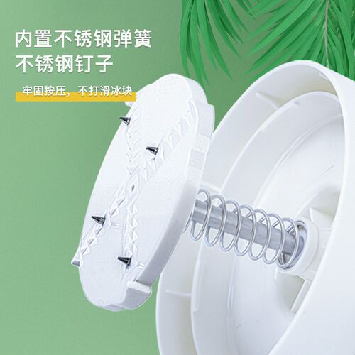 Manual ice crusher hand-cranked smoothie machine ice shaver