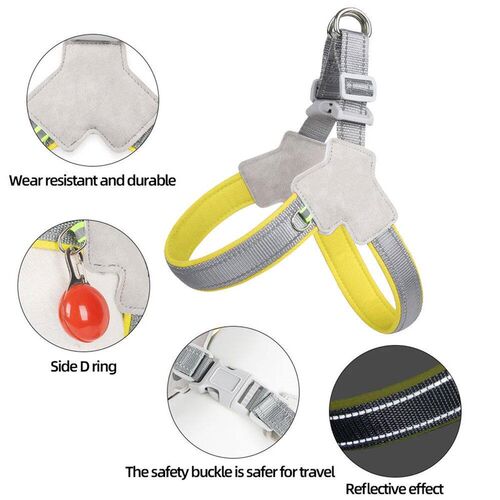 Reflective Pet Dog Harness For Small Medium Dogs Cat No Pull