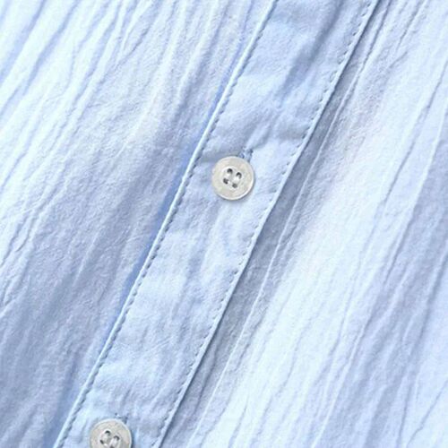 Plus Size Shirts Cotton Linen Men Shirt Long Sleeve Summer S