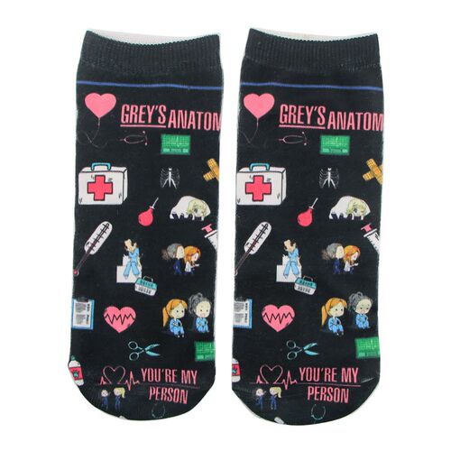 Doctor Nurse Print Greys Anatomy Cotton Socks Casual Cr