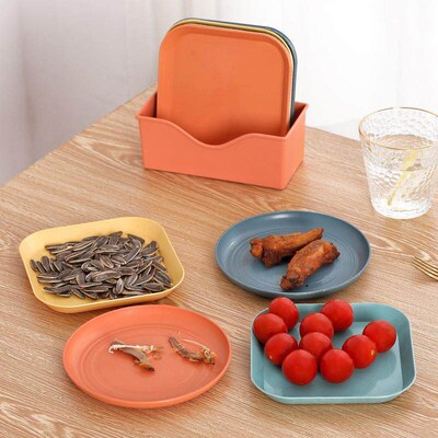 Bone dish, 6-inch small household dish for pickles, plastic