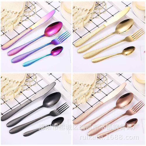 410 Stainless Steel Western-style Knife  Fork and Spoon Tabl