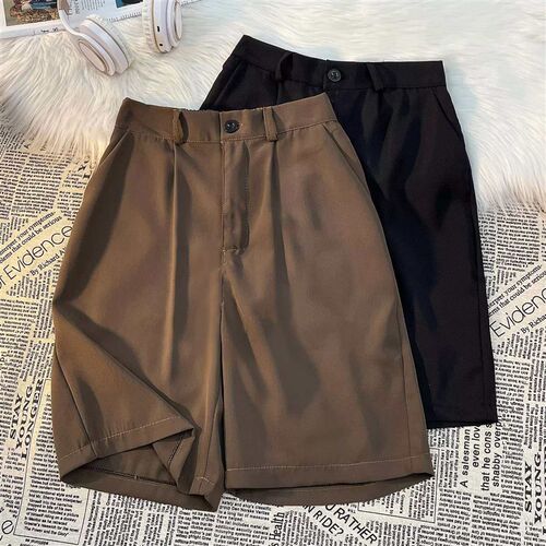 teny Bran Soli Color Wie-leg Casual Suit orts Mens Loose In