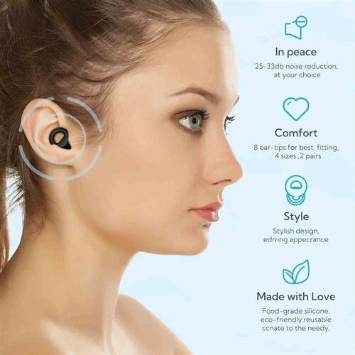 Loop Quiet Ear Plugs for Noise Reduction for Sleeping Silico