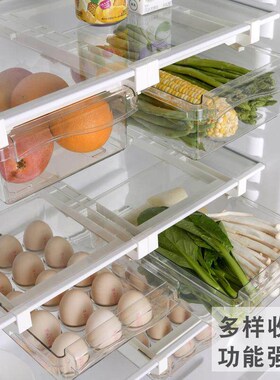 1/2pcs Fridge Organizer Fruit Egg Refrigerator Storage Box U