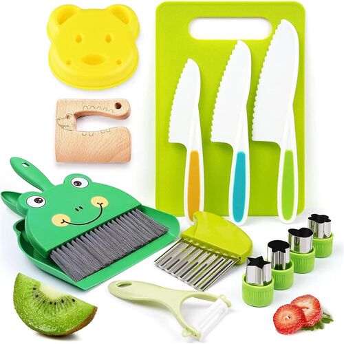 Montessori Kitchen Tools-13pcs Toddler Toys Kids Cooking set