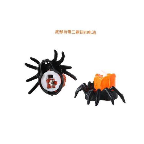 Halloween pumpkin lantern LED spider night light decoration
