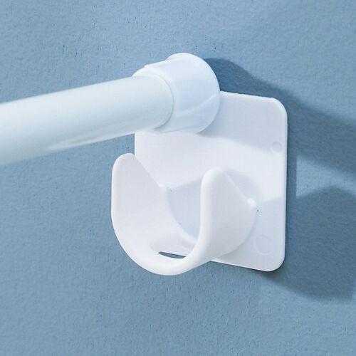 Strong Shower Curtain Rod Mount Holder Hooks Self-adhesive R