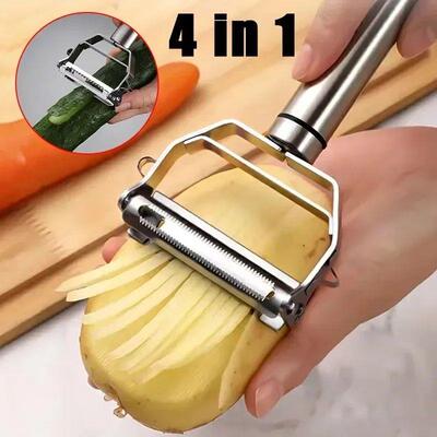 4in1 Peeler Multifunction Grater Julienne Peeler Vegetable F