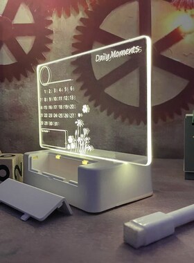 Note Board Creative Led Night Light USB Message Board Holida