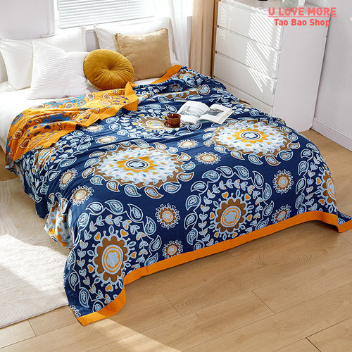 Bohemia Boho Cotton Blanket for Couch Sofa Cover All Season