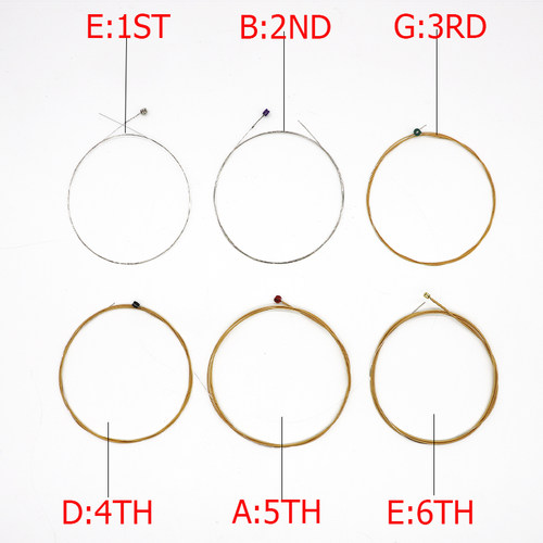 One Set Of 6 Strings Acoustic Guitar Strings EZ890 - EZ930 8
