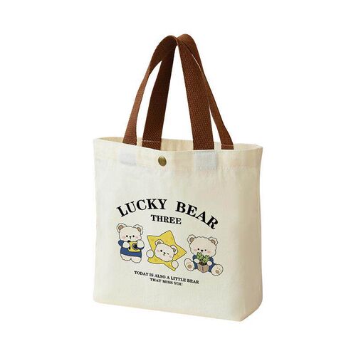 Wholesale canvas bags with cartoon patterns, tote bags for f