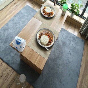 thicken bedroo room carpet table rug tea coral living