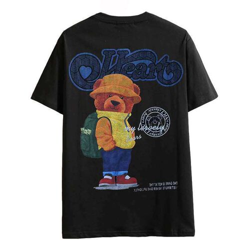 Summer tendy New Fat Guy Large Size Mens Round Neck Short-s