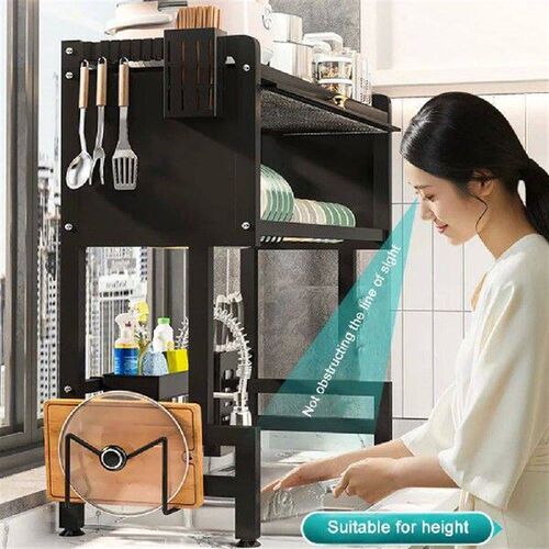 Kitchen Drain Shelf Steel Multi Organizer Cabinet