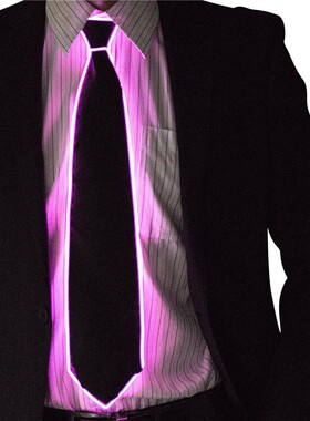 Awesome EL Wire Tie Flashing Cosplay LED Tie Costume Anonymo