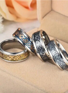 2023 Dragon Ring For Men Women Wedding Stainless Steel Jewel