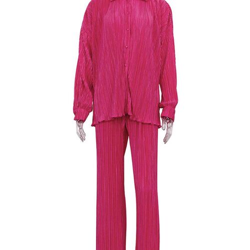 Clacive Casual High Wasit Pants Set Women Autumn Long Sleeve